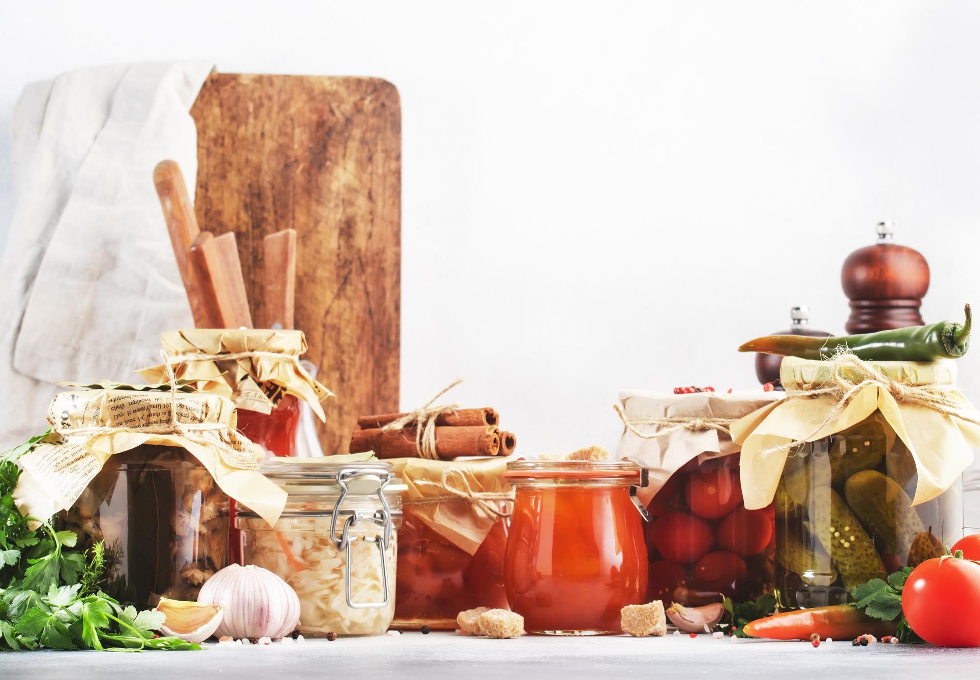Ingredients laid out on a wooden table